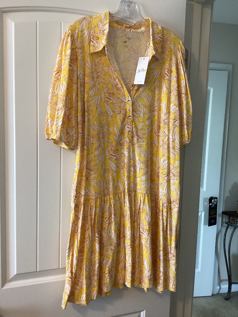 Lilly Pulitzer Bingley Dress Honeycomb Pattern Xl Nwt